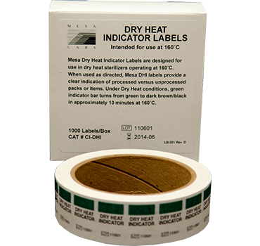 Dry Heat Indicator Labels (Roll of 1000)